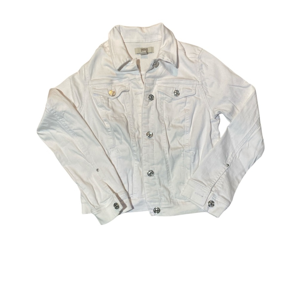 White jean jacket
